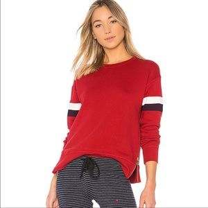 Revolve Sundry Red Stripe Sweatshirt